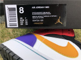 Authentic Air Jordan 1 MID White/University Red-Black