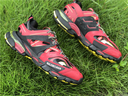 Authentic Balenciaga Track Trainers 3.0 Red/Black/Yellow