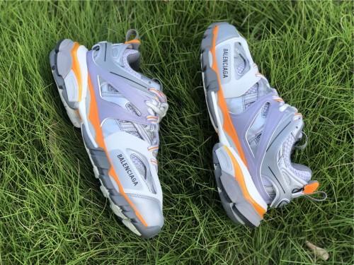 Authentic Balenciaga Track Trainers 3.0 White/Silver/Purple