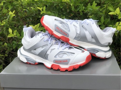 Authentic Balenciaga Track Trainers 3.0 Silver/Gray/Red