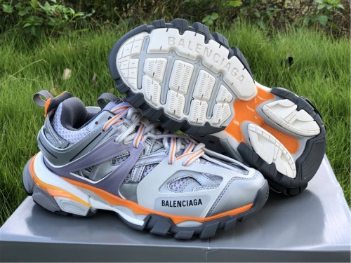 Authentic Balenciaga Track Trainers 3.0 White/Silver/Purple