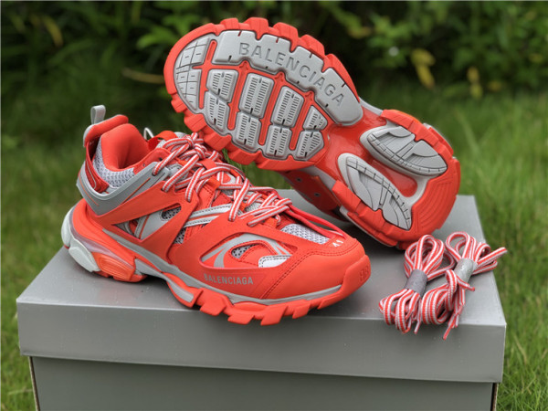 Authentic Balenciaga Track Trainers 3.0 Orange/Red/Gray