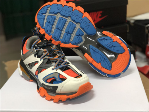 Authentic Balenciaga Track Trainers 3.0 White/Orange/Blue