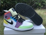 Authentic Air Jordan 1 Mid Multicolor