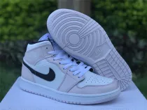 Authentic Air Jordan 1 Mid White/Pink