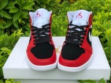 Authentic Air Jordan 1 Mid Red Black-White
