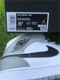 Authentic Air Jordan 1 Mid “Light Smoke Grey”
