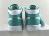 Authentic Air Jordan 1 Mid “ Marine Green ”
