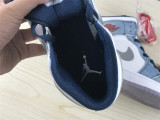 Authentic Air Jordan 1 Mid Washed Blue