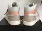 Authentic Air Jordan 1 Mid Rice White