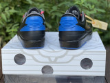 Authentic OFF-WHITE x Air Jordan 2 Low Black/Blue/Red