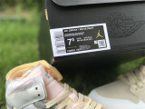 Authentic CLOT x Air Jordan 1 Mid White/Gray/Yellow