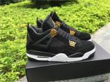 Authentic Air Jordan 4 “ Black Suede ”