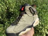 Authentic Travis Scott x Air Jordan 6 “Medium Olive”