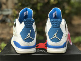 Authentic Air Jordan 4 OG “MILITARY BLUE” Jumpman Branding
