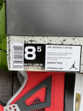 Authentic Air Jordan 4 Fire Red/White/Black