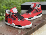 Authentic Air Jordan 4 Fire Red/White/Black