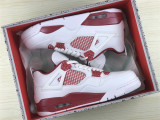 Authentic Air Jordan 4 “Alternate 89” White/Red