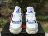 Authentic Air Jordan 4 OG “MILITARY BLUE” Jumpman Branding