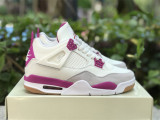 Authentic Nike SB x Air Jordan 4 White/Fuchsia