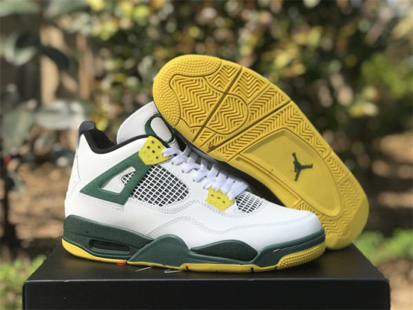Authentic Air Jordan 4 Retro Oregon Ducks Duckman