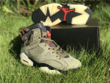 Authentic Travis Scott x Air Jordan 6 “Medium Olive”