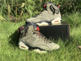 Authentic Travis Scott x Air Jordan 6 “Medium Olive”