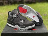 Authentic Air Jordan 4 “Black Canvas”