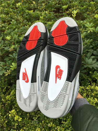 Authentic Air Jordan 4 “ White Cement ”