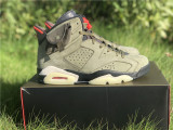 Authentic Travis Scott x Air Jordan 6 “Medium Olive”