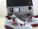 Authentic Air Jordan 4 “Alternate 89” White/Red