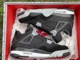 Authentic Air Jordan 4 “Black Canvas”