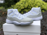 Authentic Air Jordan 11 WMNS White/Metallic Silver