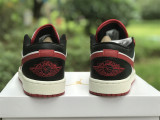 Authentic Air Jordan 1 Low White/Black/Red