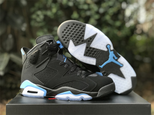 Authentic Air Jordan 6 Black/University Blue