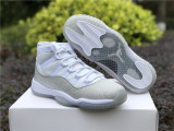 Authentic Air Jordan 11 WMNS White/Metallic Silver
