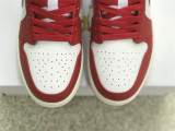 Authentic Air Jordan 1 Low White/Black/Red