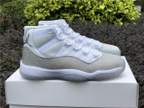 Authentic Air Jordan 11 WMNS White/Metallic Silver