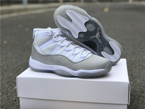 Authentic Air Jordan 11 WMNS White/Metallic Silver