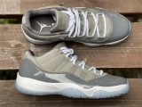 Authentic Air Jordan 11 Low “Cool Grey”