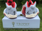 Authentic Trophy Room x Air Jordan 5 “Ice Blue”