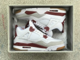 Authentic Nike SB x Air Jordan 4 White/Red