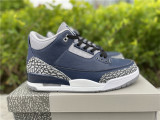 Authentic Air Jordan 3 Navy Blue