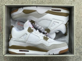 Authentic Nike SB x Air Jordan 4 White/Camel/Ashen