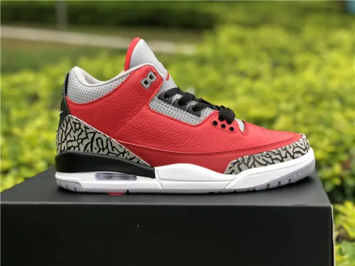 Authentic Air Jordan 3  “Red Cement”