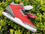 Authentic Air Jordan 3  “Red Cement”