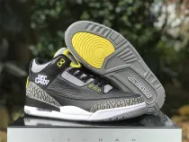 Authentic Air Jordan 3 Oregon Dunk Black/Yellow