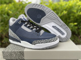 Authentic Air Jordan 3 Navy Blue