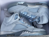 Authentic Air Jordan 5  Ice Blue/Graphite