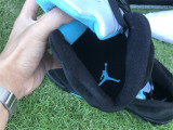 Authentic Air Jordan 5 Aqua Black/Blue/Yellow
